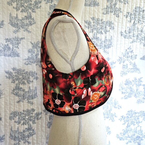 Size S-M Cropped Vest Groovy Red - Picture 6 of 8